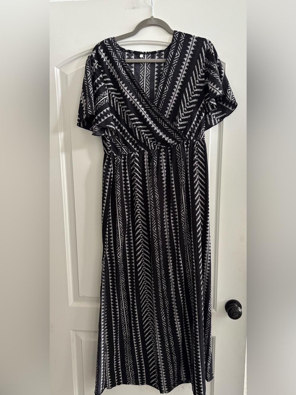 Black and White Maxi Dress